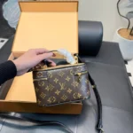 Louis Vuitton LV Women Vanity Chain Pouch Monogram Coated Canvas M47125