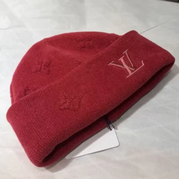 Louis Vuitton Unisex LV Crush Monogram Heritage Beanie-Pink M97781
