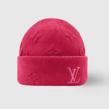 Louis Vuitton Unisex LV Crush Monogram Heritage Beanie-Pink M97781