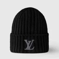 Louis Vuitton Unisex LV Only LV Beanie in Pure Wool-Black M77277