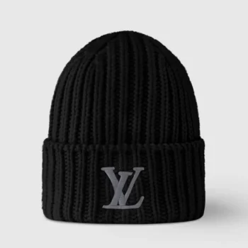 Louis Vuitton Unisex LV Only LV Beanie in Pure Wool-Black M77277