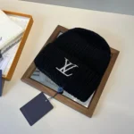 Louis Vuitton Unisex LV Only LV Beanie in Pure Wool-Black M90799