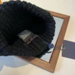 Louis Vuitton Unisex LV Only LV Beanie in Pure Wool-Black M90799
