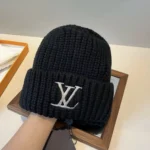 Louis Vuitton Unisex LV Only LV Beanie in Pure Wool-Black M90799