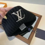 Louis Vuitton Unisex LV Only LV Beanie in Pure Wool-Black M90799