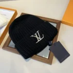 Louis Vuitton Unisex LV Only LV Beanie in Pure Wool-Black M90799