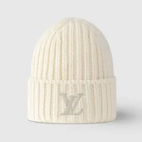Louis Vuitton Unisex LV Only LV Beanie in Pure Wool-White M90799
