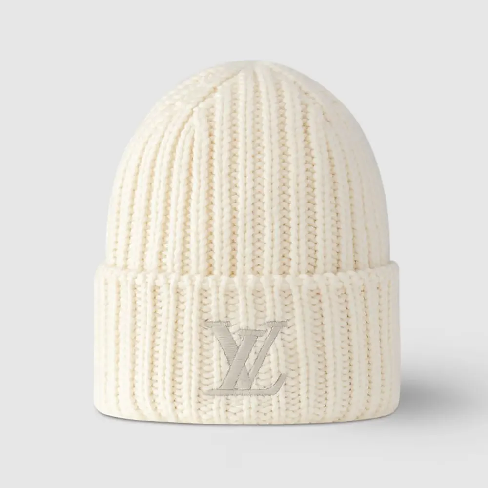 Louis Vuitton Unisex LV Only LV Beanie in Pure Wool-White M77277 (1) Louis Vuitton Unisex LV Only LV Beanie in Pure Wool-White M90799