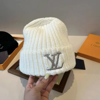 Louis Vuitton Unisex LV Only LV Beanie in Pure Wool-White M90799