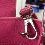 Louis Vuitton Women Capucines BB Handbag Pink Crocodilian Leather