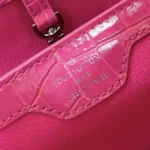 Louis Vuitton Women Capucines BB Handbag Pink Crocodilian Leather - Image 20