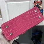 Louis Vuitton Women Capucines BB Handbag Pink Crocodilian Leather