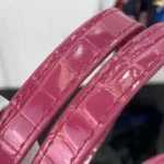 Louis Vuitton Women Capucines BB Handbag Pink Crocodilian Leather