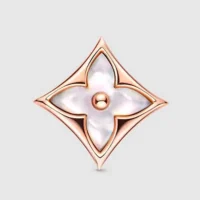 Louis Vuitton Women Color Blossom BB Star Ear Stud Pink Gold and White Mother-of-Pearl