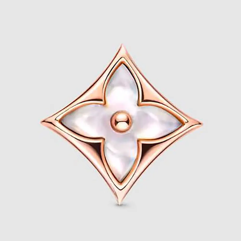 Louis Vuitton Women Color Blossom BB Star Ear Stud Pink Gold and White Mother-of-Pearl (1) Louis Vuitton Women Color Blossom BB Star Ear Stud Pink Gold and White Mother-of-Pearl