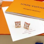 Louis Vuitton Women Color Blossom BB Star Ear Stud Pink Gold and White Mother-of-Pearl