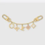 Louis Vuitton Women Fleur de Monogram Bag Charm Chain M01413