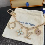 Louis Vuitton Women Fleur de Monogram Bag Charm Chain M01413