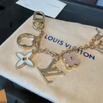 Louis Vuitton Women Fleur de Monogram Bag Charm Chain M01413