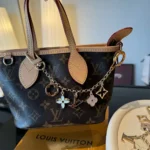 Louis Vuitton Women Fleur de Monogram Bag Charm Chain M01413