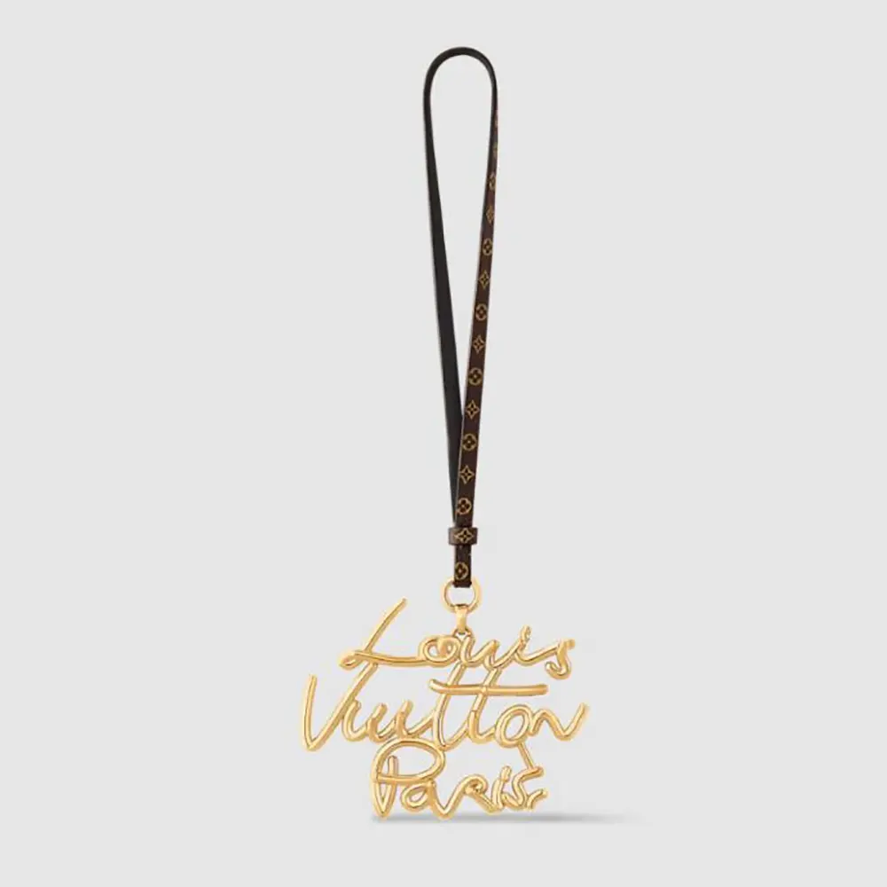 Louis Vuitton Women LV Lettering Bag Charm M03052 (1) Louis Vuitton Women LV Lettering Bag Charm M03052