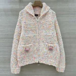 Chanel Women Chunky Knit Crochet Sweater