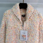 Chanel Women Chunky Knit Crochet Sweater