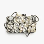Chanel Women Evening Bag Plexi Strass Imitation Pearls