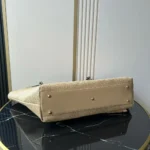 Chanel Women Maxi Shopping Bag Braided Raffia Calfskin & Gold-Tone Metal-Dark Beige