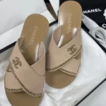 Chanel Women Mules Calfskin-Light Beige G46976