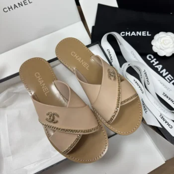 Chanel Women Mules Calfskin-Light Beige G46976