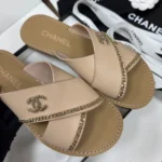 Chanel Women Mules Calfskin-Light Beige G46976
