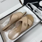Chanel Women Mules Calfskin-Light Beige G46976