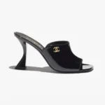 Chanel Women Mules Patent Calfskin-Black G46904