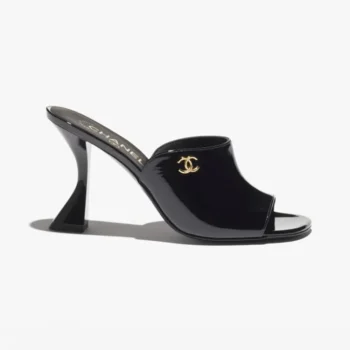 Chanel Women Mules Patent Calfskin-Black G46904