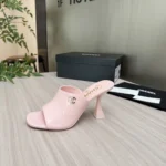Chanel Women Mules Patent Calfskin-Light Pink G46904