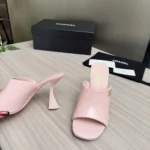 Chanel Women Mules Patent Calfskin-Light Pink G46904