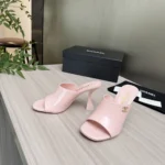 Chanel Women Mules Patent Calfskin-Light Pink G46904