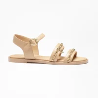 Chanel Women Sandals Calfskin-Beige G46801B22189