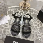 Chanel Women Sandals Calfskin-Black G46801B22189