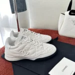 Chanel Women Sneakers Calfskin-White G45839