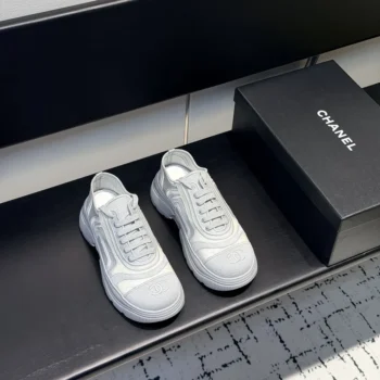 Chanel Women Sneakers Mesh & Mixed Fibers-Light Gray G46509
