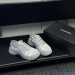 Chanel Women Sneakers Mesh & Mixed Fibers-Light Gray G46509