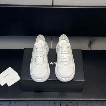 Chanel Women Sneakers Mesh & Mixed Fibers-White G46509