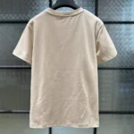Dior Men Book Cover Oversized Cropped T-Shirt Beige and Red Cotton Jersey