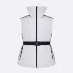 DiorAlps Belted Puffer Vest White Padded Technical Taffeta 547C71A2304
