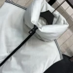 DiorAlps Belted Puffer Vest White Padded Technical Taffeta 547C71A2304