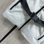 DiorAlps Belted Puffer Vest White Padded Technical Taffeta 547C71A2304