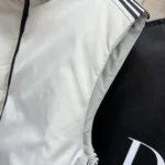 DiorAlps Belted Puffer Vest White Padded Technical Taffeta 547C71A2304