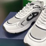 Dior Unisex B30 Countdown Tech Sneaker White Semi-Transparent N3O Nylon 3SN342ABFH014